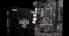 MSI H410M PRO Motherboard Unboxing and Overview