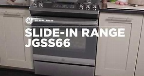 GE Slide In Front Control Gas Range (Model JGSS66)