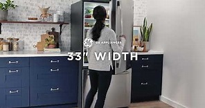 GE Appliances Bottom-Freezer Refrigerator with 33” Width