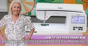 How To Use The Brother NQ1700E Embroidery Only Machine!