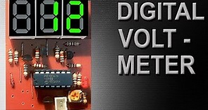 Make Digital Voltmeter Using PIC16F676 Microchip & 7 Segment Display | Get Circuit Diagram & Code