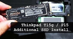 DIY Thinkpad T15g P15 m.2 SSD Upgrade | Lenovo Expansion Drive Installation Guide