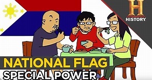 Philippines National Flag Special Meaning. Peace & War is Just a Flip Away | The History Hustle
