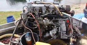 OM621 marine engine running