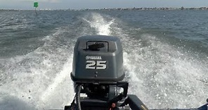 2008 Yamaha 25HP Longshaft 2 Stroke Tiller Outboard Motor