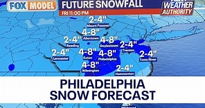 Philadelphia Snow Forecast: How much snow should you expect Friday?
