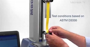 ASTM D3330 Test Method A 180° Peel Test on Single Coated Tape - Mecmesin Force Measurement