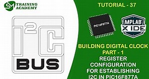 Interfacing of DS1307 RTC with PIC16F877A microcontroller | Digital clock part-1