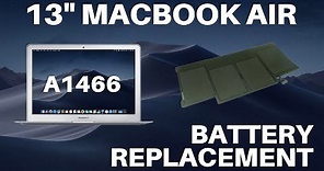 Macbook Air 13 2012-2017 (A1466) - Battery Replacement