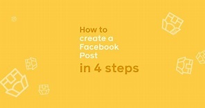 How to Create a Facebook Post