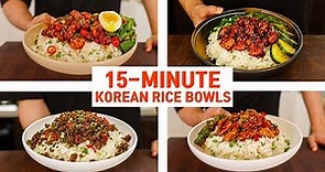15 Minute Korean Rice Bowls For Your Busy WEEKNIGHT DINNER