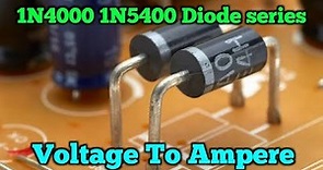 1N4007 Diode voltage Ampere || 1N5408 Diode Voltage Ampere || Electronics Verma