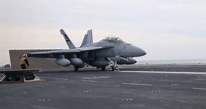 EAF-18G Growler Aircraft Launch and Recover aboard USS Gerald R. Ford