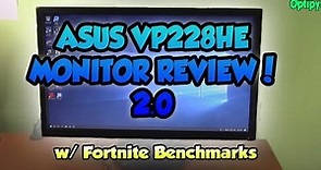 Best *BUDGET* Gaming Monitor?! | ASUS VP228HE Update Review w/ Fortnite Benchmarks