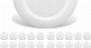 20 Packs 6 Inch LED Low Profile Recessed & Surface Mount Disk Light, Round, 15W, 900 Lumens, 3000K Warm White, CRI80, Driverless Design, Dimmable, ETL Listed, White