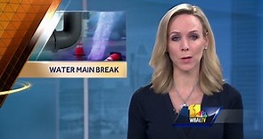 Video: Water main break affects 100 customers in Baltimore