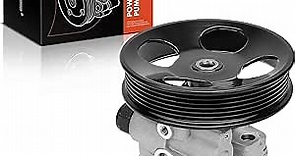 A-Premium Power Steering Pump, with Pulley, Compatible with Toyota Tundra 2000-2006, Sequoia 2001-2007, 4.7L, Replace # 443100C030, SK215264