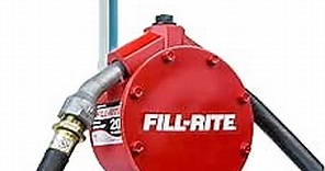 Fill-Rite FR152 Fuel Transfer Piston Hand Pump w/Discharge Hose, Nozzle Spout, & Suction Pipe