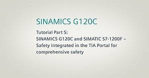 SINAMICS G120C Converter, Tutorial Part 5