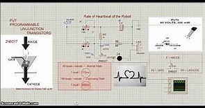 Proteus - 2N6027 PUT Transistor - Robot Heart Circuit