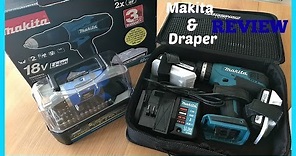 Makita HP457D 18V Combi Drill And Draper Storm Force 3.6V Screwdriver Review