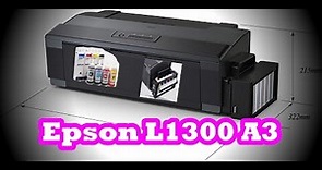 Epson L1300 A3 + Ink tank printer installation UNBOXING/REVIEW & SUBLIMATION INK CONVERSION [TUTO]