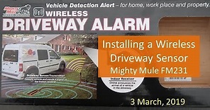 Installing a Wireless Driveway Sensor (FM231)