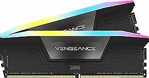 CORSAIR VENGEANCE RGB DDR5 RAM 96GB (2x48GB) 5600MHz CL40 Intel XMP iCUE Compatible Computer Memory - Black (CMH96GX5M2B5600C40)