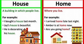 HOUSE vs HOME 🤔 | What s the difference? | Learn with examples & quiz!