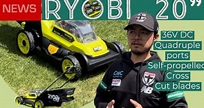 First Look: 2x18V Ryobi One+ Brushless Self-Propelled Lawn Mower