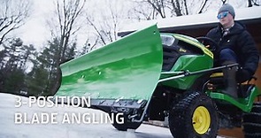 John Deere 46 in. Front Blade Snow Plow Complete Attachment Package for 100 Series Tractors with 42 in. or 48 in. Decks GX42BLDCS