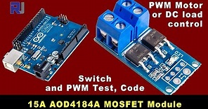 Complete Guide for 15A 400W MOSFET AOD4184A to control motor or load