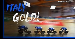 Italy Men FLY to European Title in Team Pursuit! | Eurosport