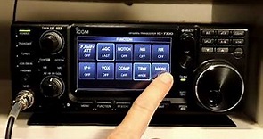 Icom IC7300 A to Z #14 ΔTX (Delta Transmit) & Monitor Functions
