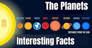 The Planets in order from the sun- Plus interesting Planet facts