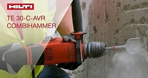 OVERVIEW of Hilti s TE 30 and TE 30-C-AVR SDS plus rotary hammers