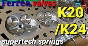 Installing valves on the k20a2