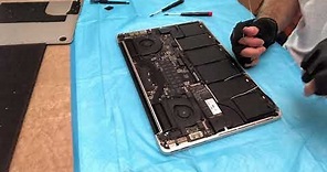 Macbook Pro 15 inch A1398 Battery and Trackpad Replacement