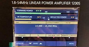 ACOM 1200s Linear Amplifier Key Down Carrier Test G3VM