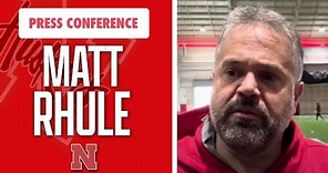 Nebraska Head Coach Matt Rhule discusses Pro Day, AD Troy Dannen hire I Nebraska Huskers I GBR