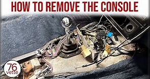 Remove 77-82 C3 Corvette CENTER CONSOLE