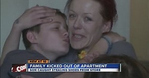 13-year-old boy steals shoes, family faces eviction