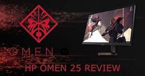 HP OMEN 25 FHD 144 Hz 1ms Gaming Monitor Review