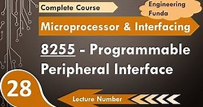 Programmable Peripheral Interface 8255 (Basics, Control Signals, Block Diagram, Control word & Modes