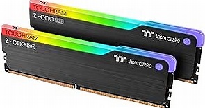 Thermaltake TOUGHRAM Z-ONE RGB DDR4 3600MHz 16GB (8GB x 2) 16.8 Million Color RGB Alexa/Razer Chroma/5V Motherboard Syncable RGB Memory R019D408GX2-3600C18A, BLACK