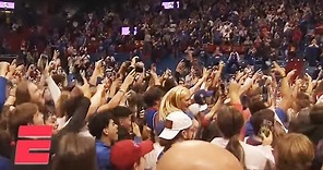 KU students react to Kansas title win at Allen Fieldhouse | College Basketball on ESPN