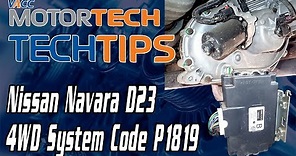 Nissan Navara D23 4WD System Code P1819