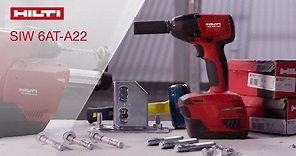 INTRODUCING Hilti Cordless Impact Wrench SIW 6AT-A22 and Adaptive Torque Module SI-AT-A22