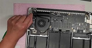 13 inch MacBook Pro A1502 Mid 2014 Disassembly SSD Fan I/O Board Motherboard Logicboard Removal