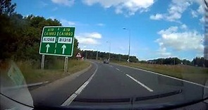 Seaton Burn roundabout, A1(N) to A1068